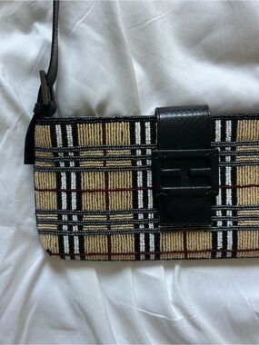beaded baguette plaid